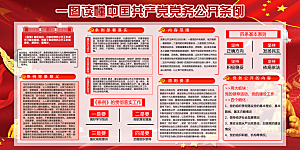 党务公开条例党建展板