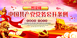 党务公开条例党建展板