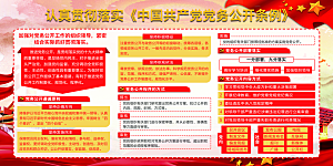 党务公开条例党建展板
