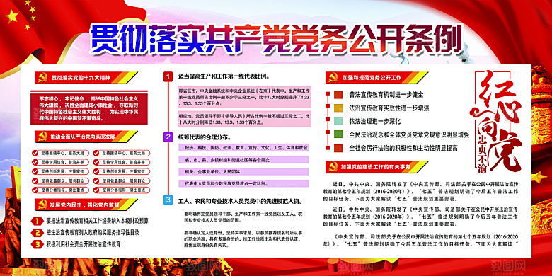 党务公开条例党建展板