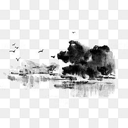 中国风水墨元素素材