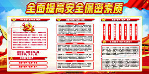 反间谍国家安全展板