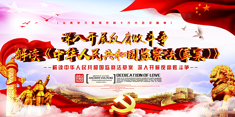 国家监察法体制展板