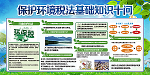 环境保护税法展板