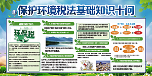 环境保护税法展板