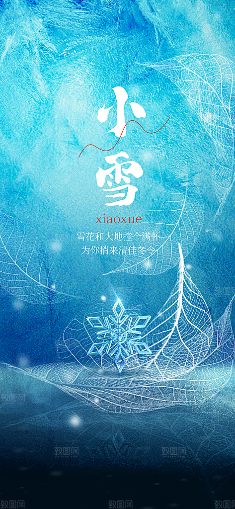 二十四节气 小雪海报