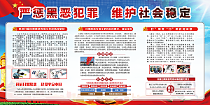 扫黑除恶公安展板