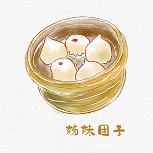 八大菜系湘菜水彩手绘美食插画