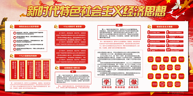 社会主义经济思想展板