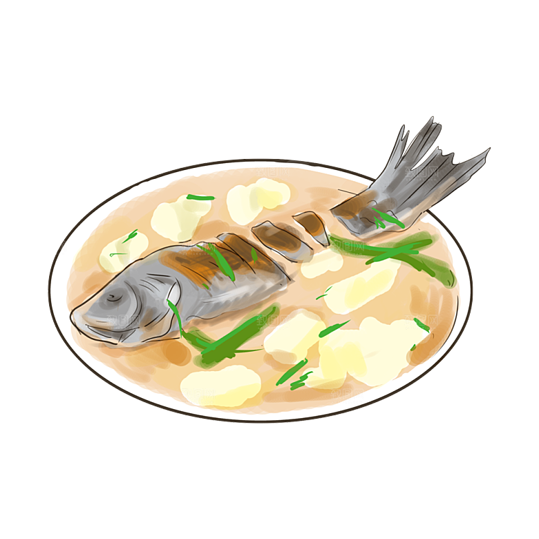 美食食物鱼汤美食豆腐鲫鱼汤