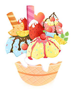 夏天夏日美食冰淇淋雪糕