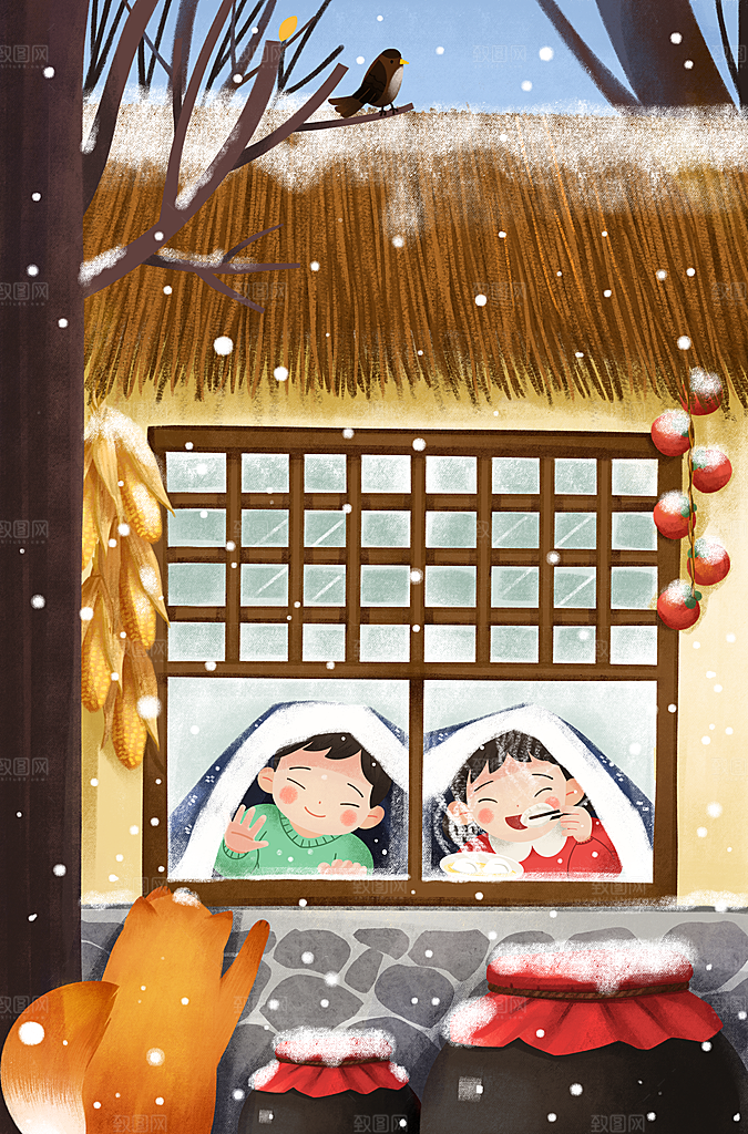 雪中房间的孩子们