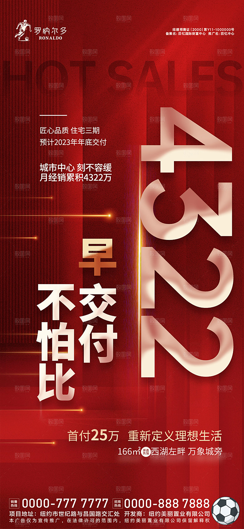 房地产热销价值点海报