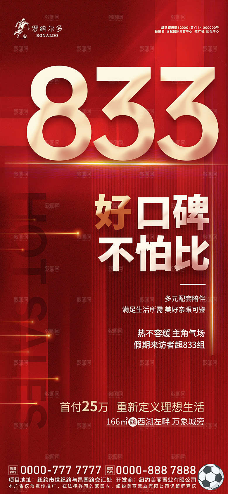房地产热销价值点海报