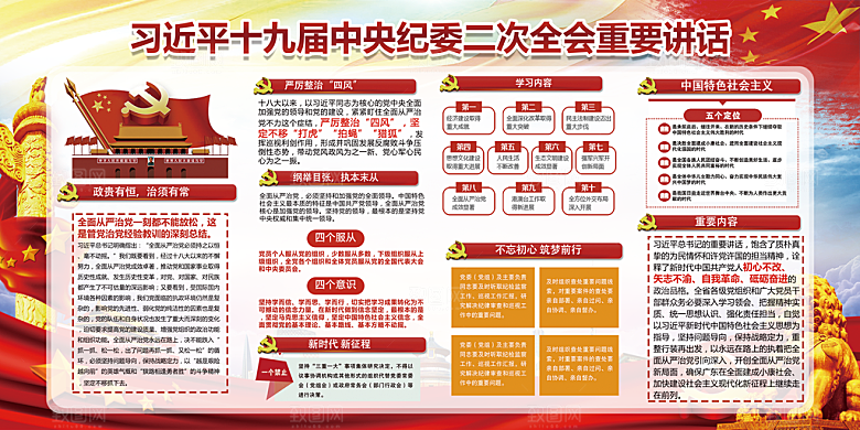推动从严治党党建展板