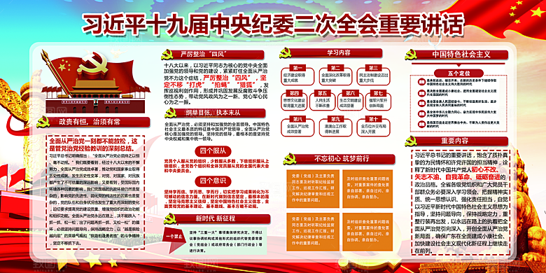 推动从严治党党建展板