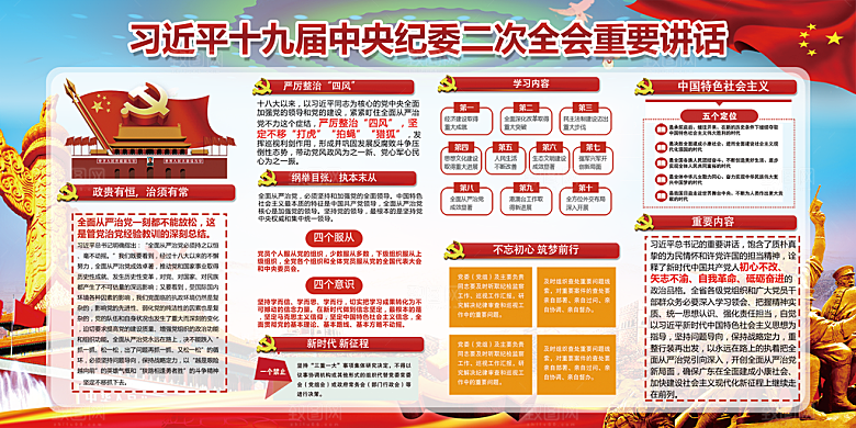 推动从严治党党建展板