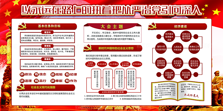 推动从严治党党建展板