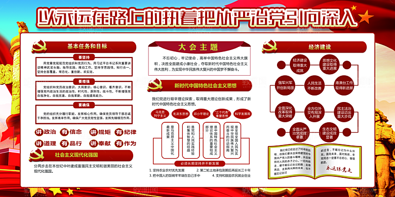 推动从严治党党建展板