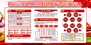 推动从严治党党建展板