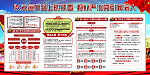 推动从严治党党建展板