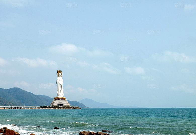 海南三亚南山寺南海观音