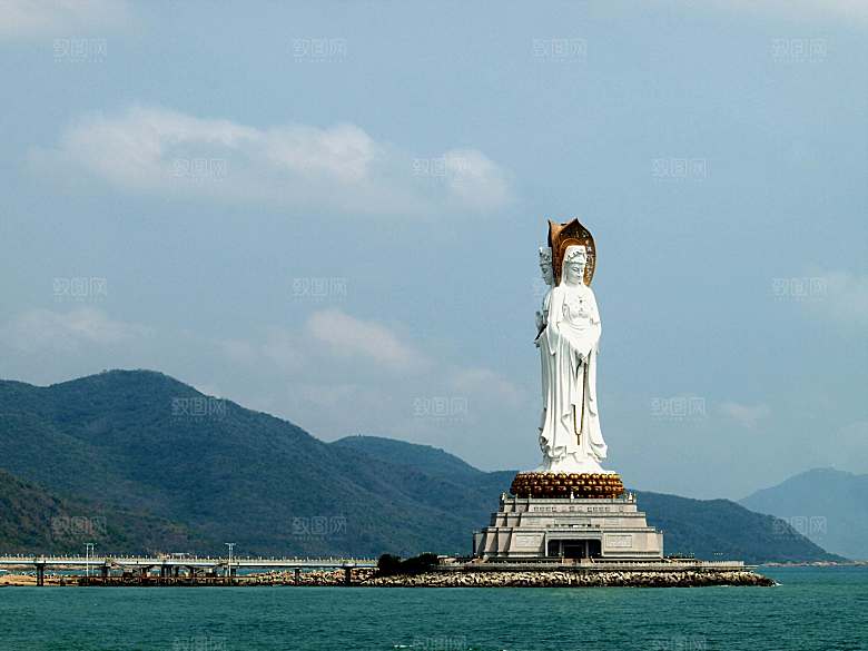 海南三亚南山寺南海观音