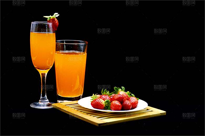水果果汁杯子玻璃杯