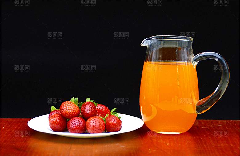水果果汁杯子玻璃杯