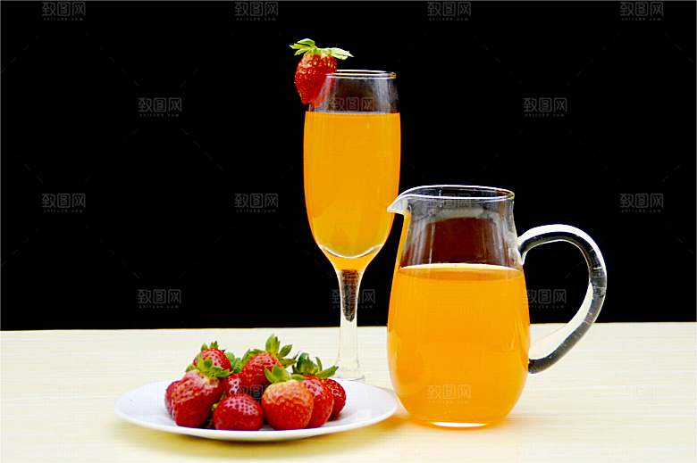 水果果汁杯子玻璃杯