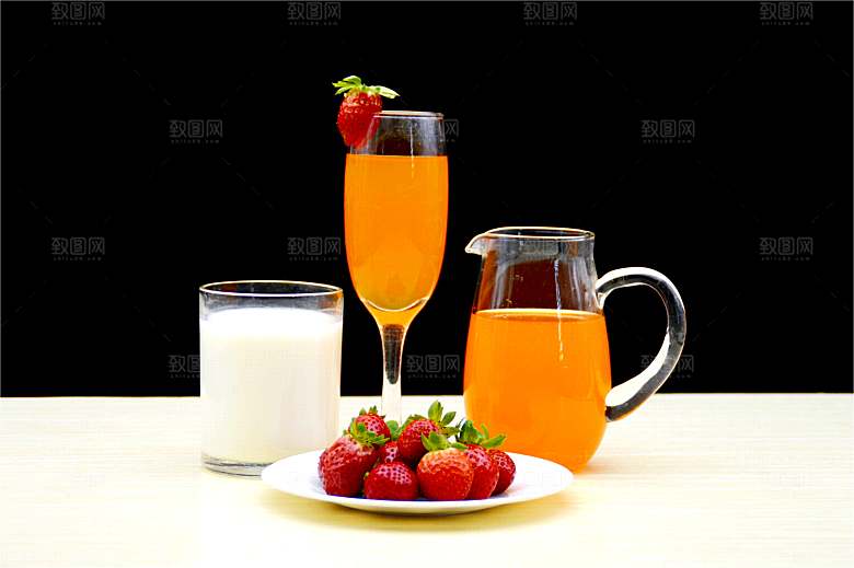 水果果汁杯子玻璃杯