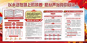 推动从严治党党建展板