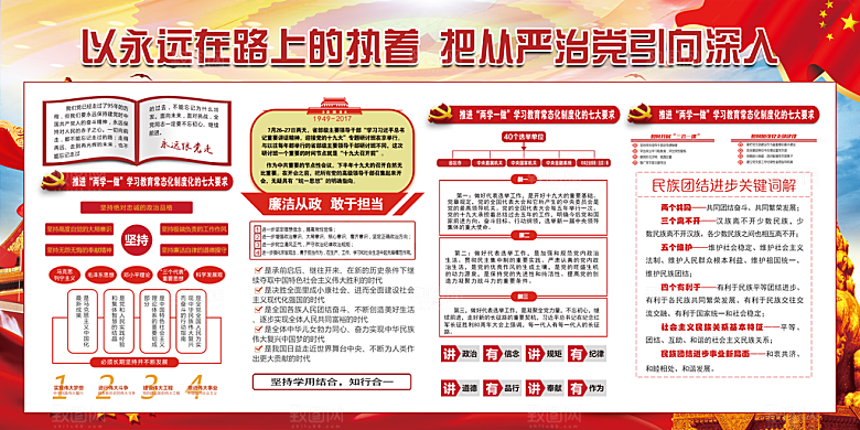 推动从严治党党建展板