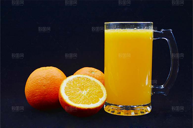 水果果汁静物图片