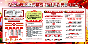 推动从严治党党建展板