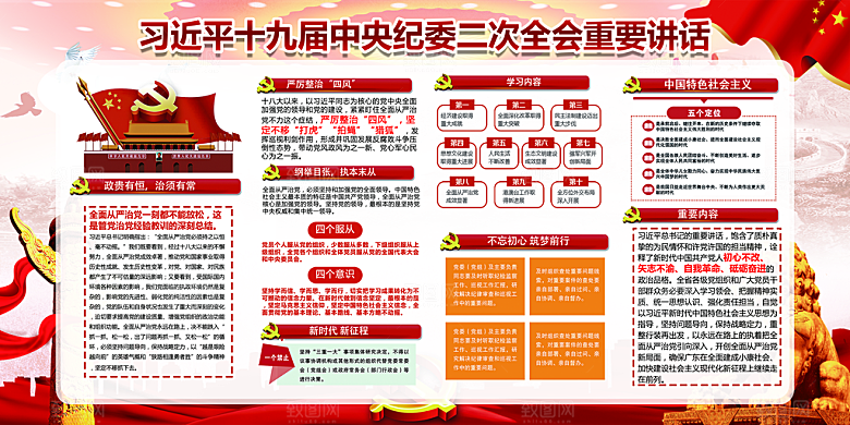 推动从严治党党建展板