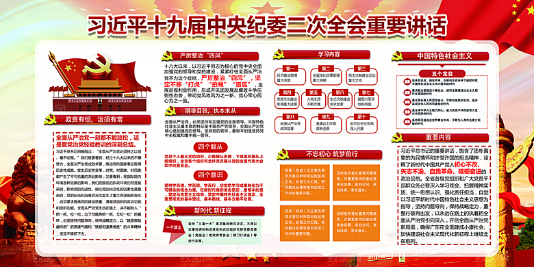 推动从严治党党建展板