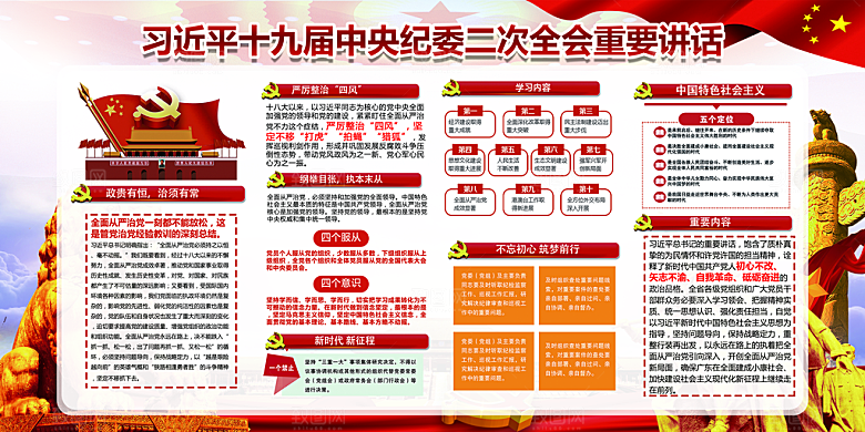 推动从严治党党建展板