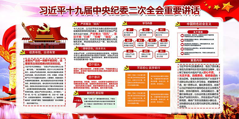 推动从严治党党建展板