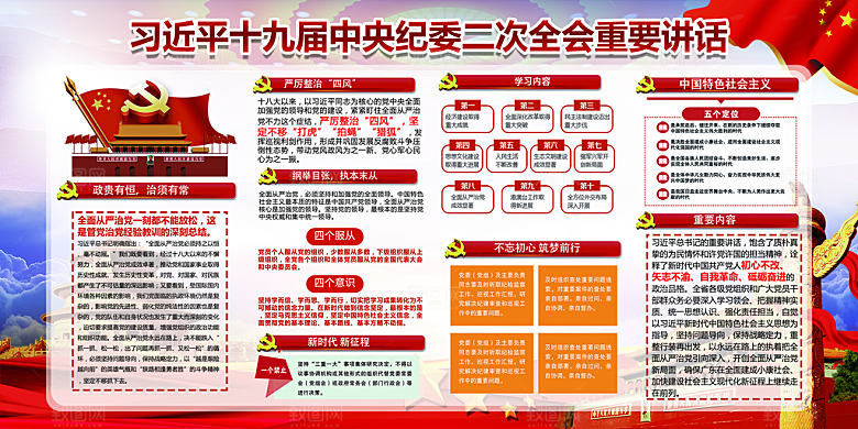 推动从严治党党建展板