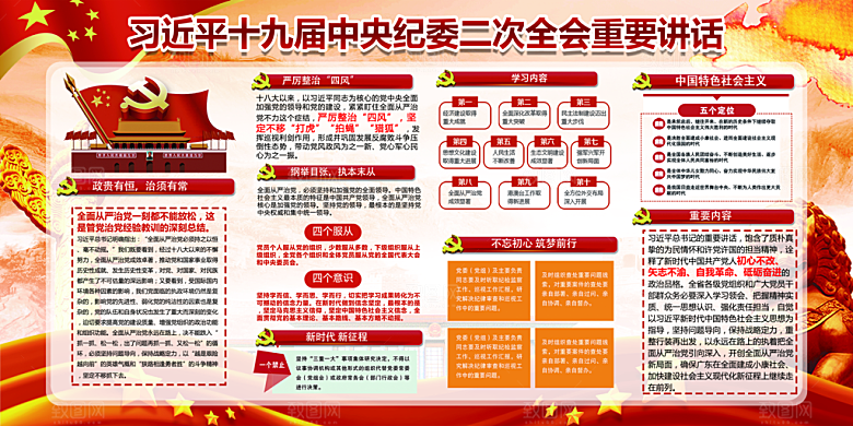 推动从严治党党建展板