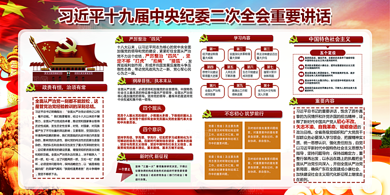 推动从严治党党建展板