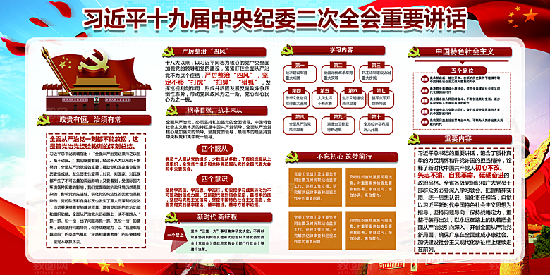 推动从严治党党建展板