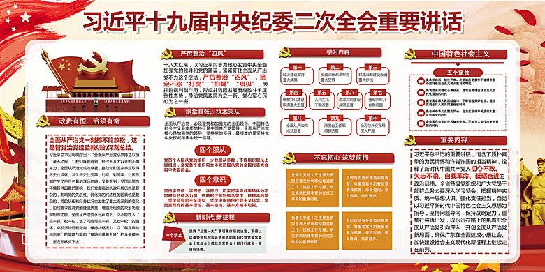 推动从严治党党建展板