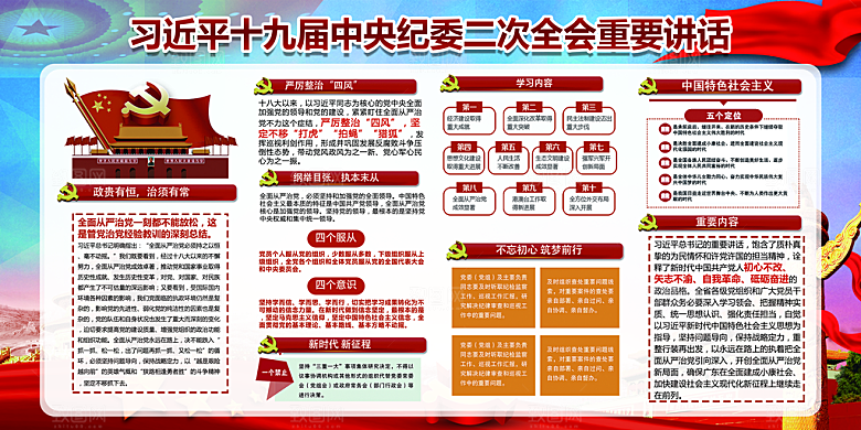 推动从严治党党建展板