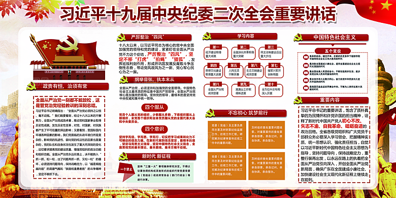 推动从严治党党建展板