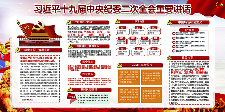 推动从严治党党建展板