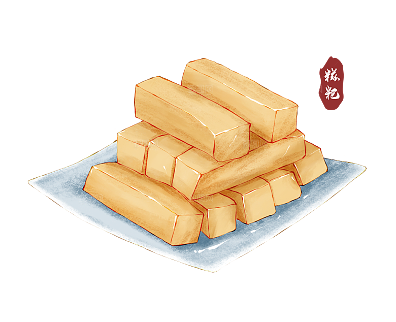 冬天美食糍粑寒冷年俗