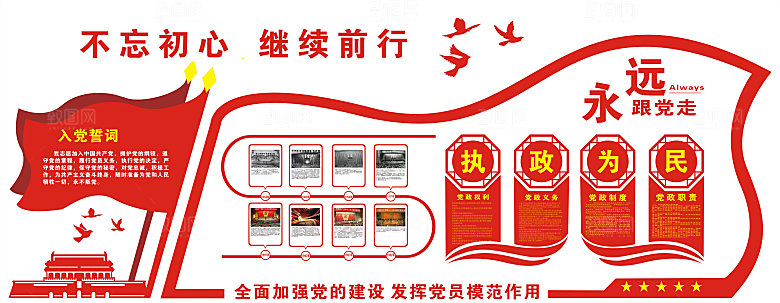 党建文化墙光辉的历程