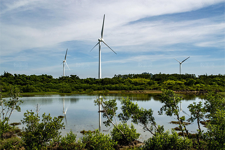 海南岛 儋州峨蔓风力发电机场